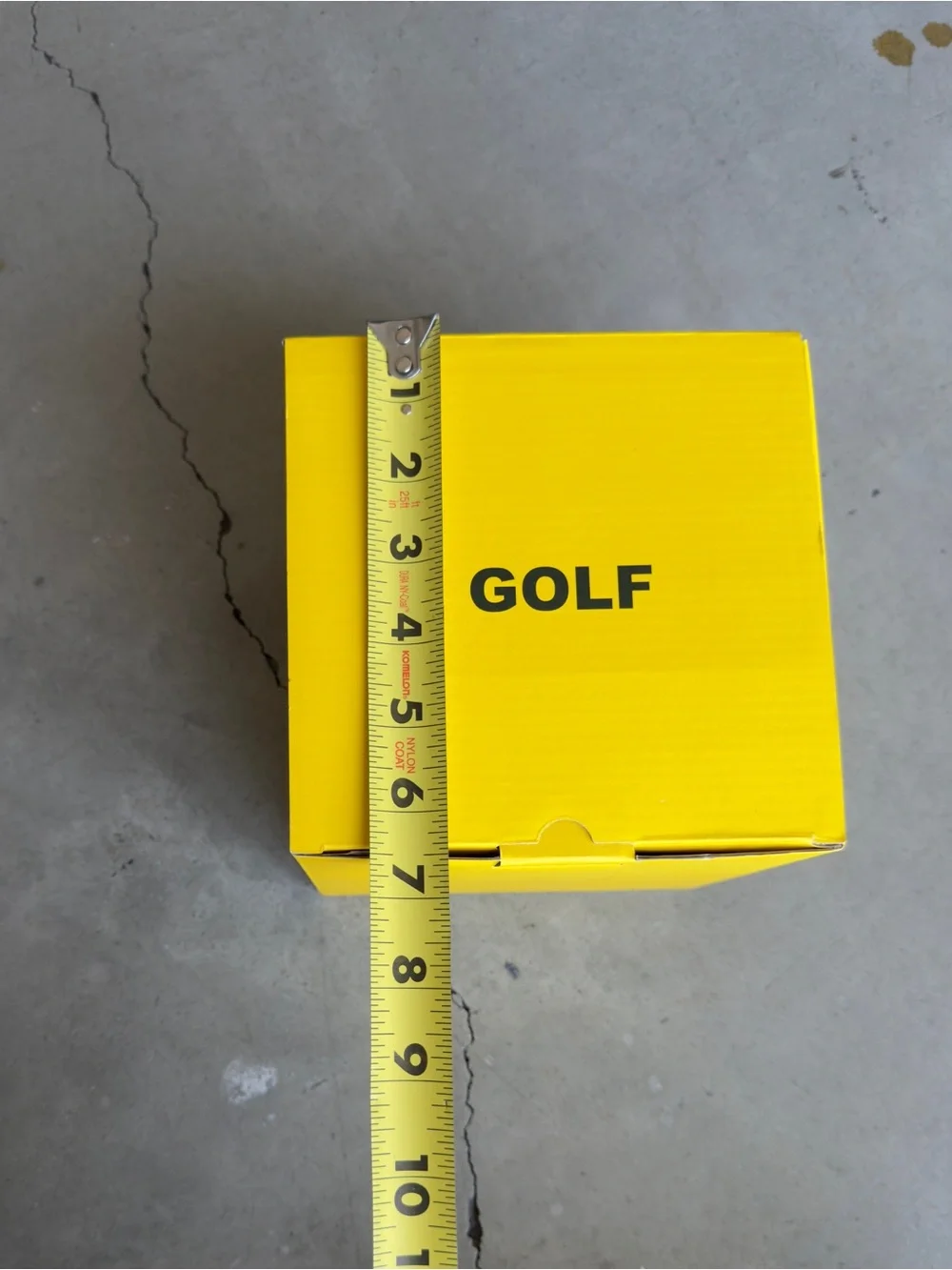 Golf Wang / Gift Logo Square Cardboard Box / Box / Yellow